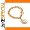 Stainless Steel Pearl Bracelet for Women