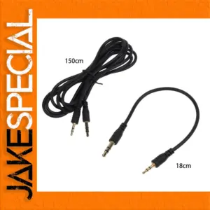 Durable Stereo Audio Cable, 2 Lengths