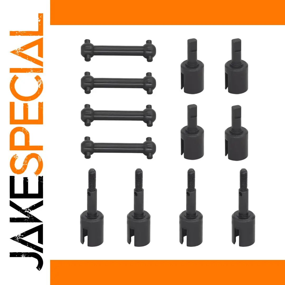 Hardened Steel Drive Shaft Set for Tamiya TT01 TT02 1 Hardened Steel Drive Shaft Set for Tamiya TT01 TT02