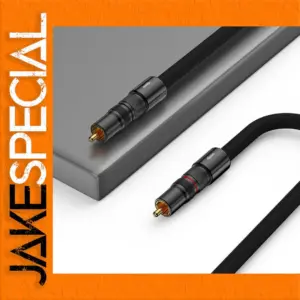 High-Performance Silver RCA Cable for AV Devices