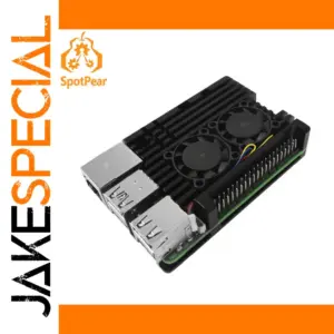 Aluminium Case for Raspberry Pi 5 with Cooling Fans