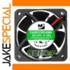 60mm x 60mm x 25mm Black Cooling Fan 24V