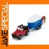 Red Off-Road SUV with Horse Transporter Set