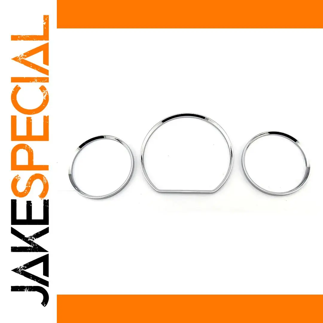 Mercedes-Benz W210 W208 Chrome Gauge Ring Set 1 Mercedes-Benz W210 W208 Chrome Gauge Ring Set