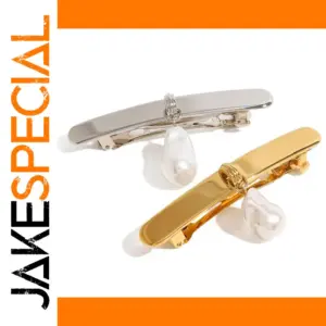 Stainless Steel Pearl Hair Clip for Women