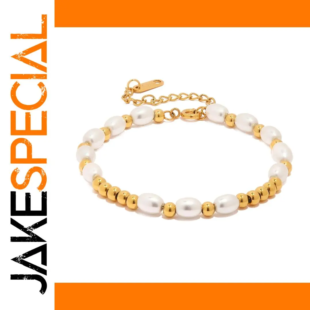 Elegant Stainless Steel White Pearl Bracelet 1 Elegant Stainless Steel White Pearl Bracelet