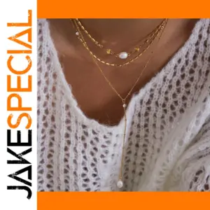 Elegant Stainless Steel Gold Necklace for Women