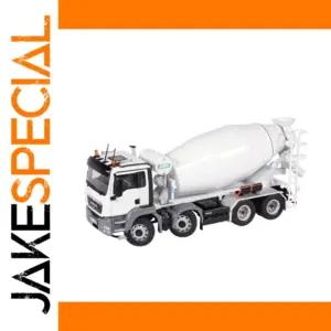 White 1:50 Scale Cement Mixer Truck Model