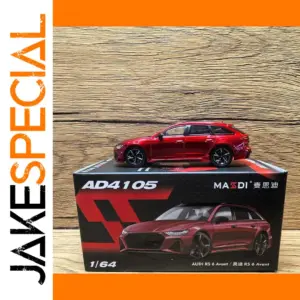 1/64 Audi RS6 Avant Diecast Model in Red