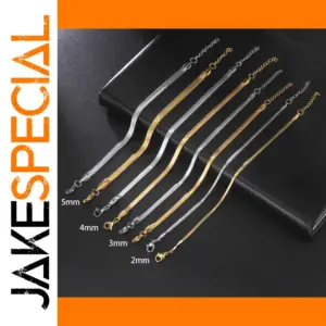 Elegant Stainless Steel Snake Chain Bracelet