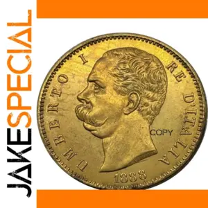 Italy 1888 100 Lire Antique Replica Coin