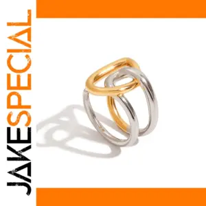 Unisex Stainless Steel Geometric Ring