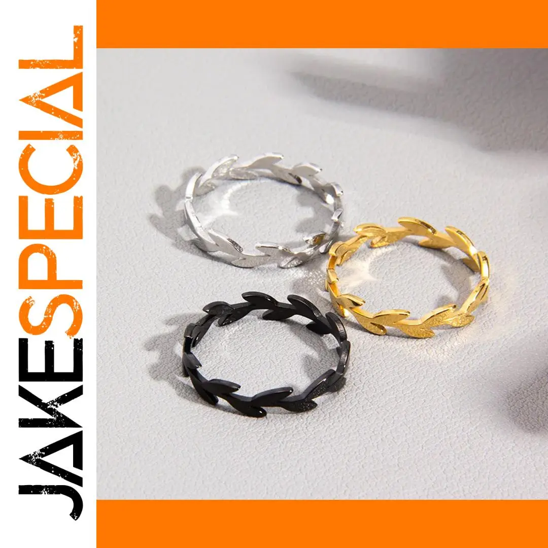 Bohemian Stainless Steel Leaf Ring for Women 1 Bohemian Stainless Steel Leaf Ring for Women