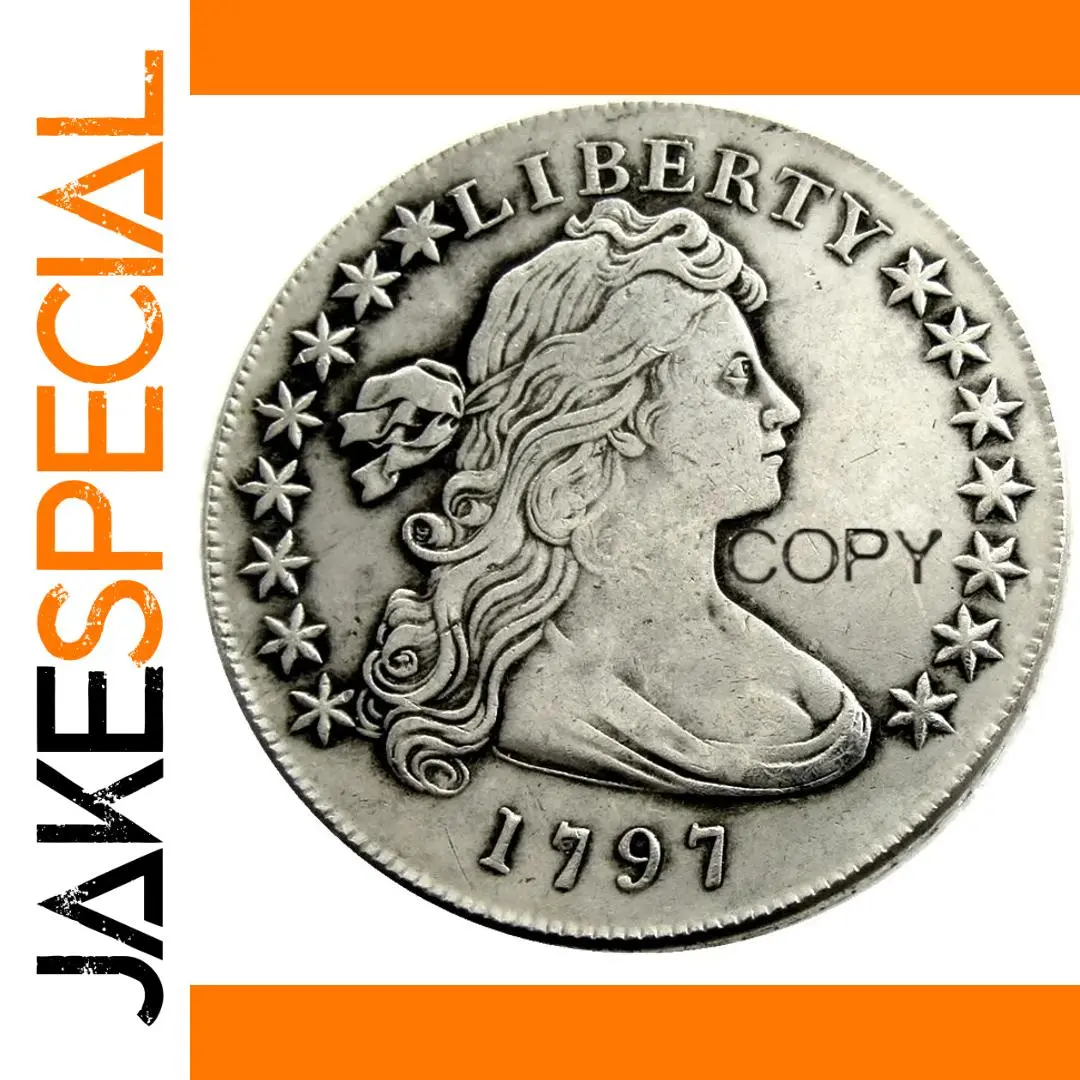 US 1797 Draped Bust Coin Replica 1 US 1797 Draped Bust Coin Replica