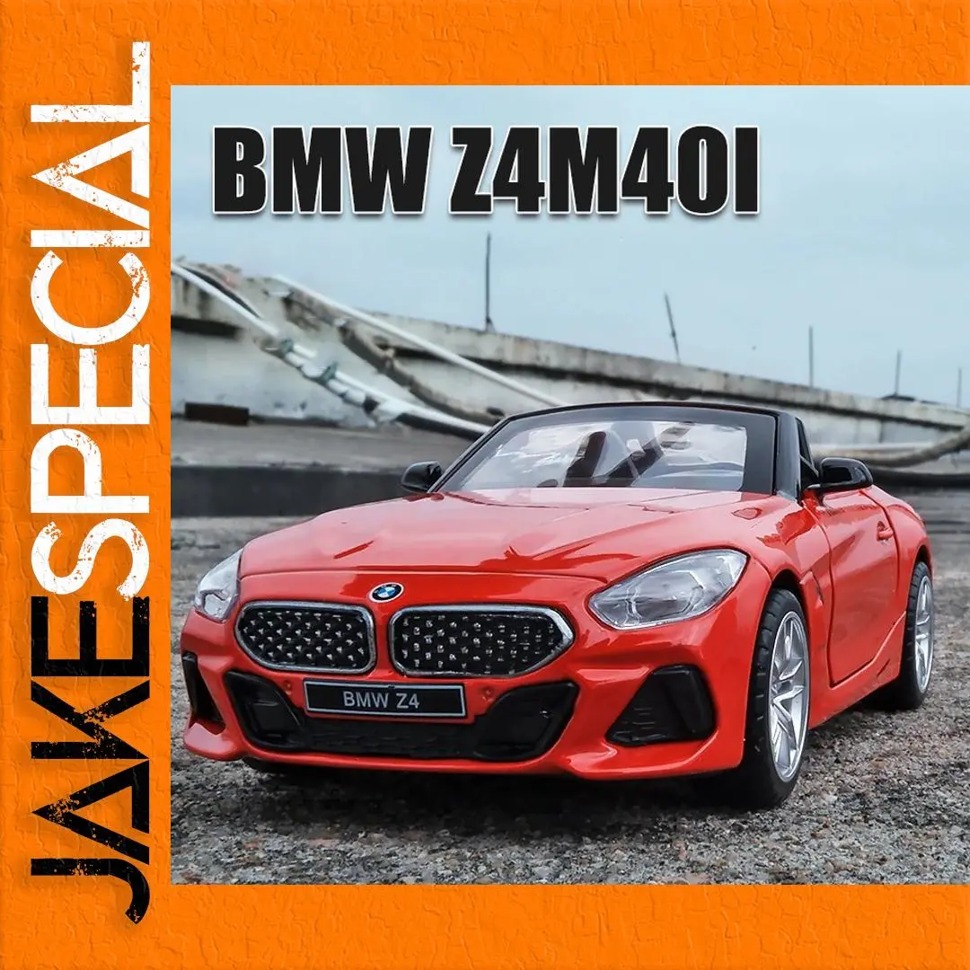 Red BMW Z4 M40i Diecast Model Car 1:30 Scale 1 Red BMW Z4 M40i Diecast Model Car 1:30 Scale