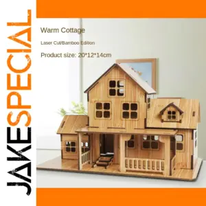 Wooden 3D Cottage Puzzle for Enthusiasts