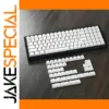 White Cherry Profile Keycap Set for Mechanical Keyboards