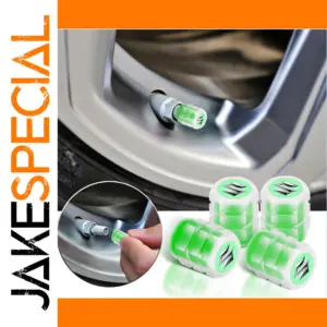 Fluorescent Green Valve Caps for Vehicles