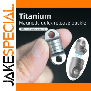 Mini Titanium Alloy Rotating Ring Buckle Keychain