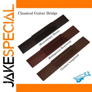 High-Quality Classical Guitar Bridge Set in 5 Woods