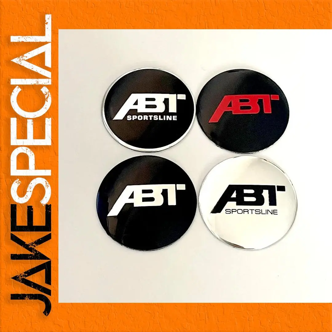 ABT 56mm Wheel Center Emblem Set for Vehicles 1 ABT 56mm Wheel Center Emblem Set for Vehicles