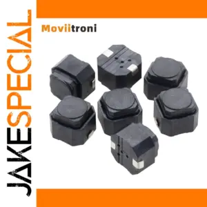 20-Pack Black Silent Tactile Switches for Devices