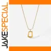 Stainless Steel Geometric Pendant Necklace