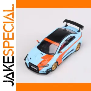 Blue Lancer Evolution 10 Diecast Model 1:64 Scale