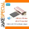 Pink USB 3.0 Type-C Card Reader 2TB Support