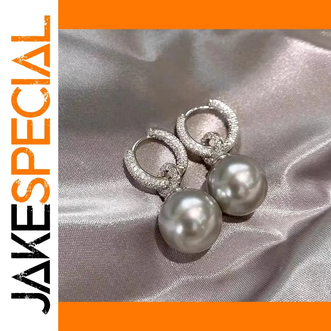 Sterling Silver Pearl Hoop Earrings for Women 1 Sterling Silver Pearl Hoop Earrings for Women