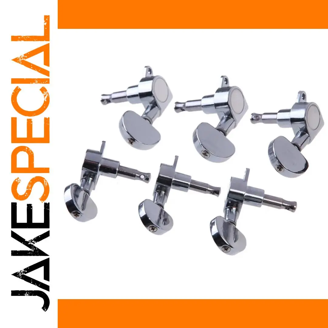 Folk Guitar Chrome Knob Set (6 pcs) 1 Folk Guitar Chrome Knob Set (6 pcs)