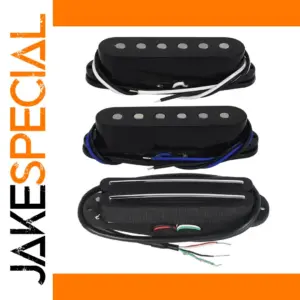 Black SSS Guitar Pickup Set with Alnico 5