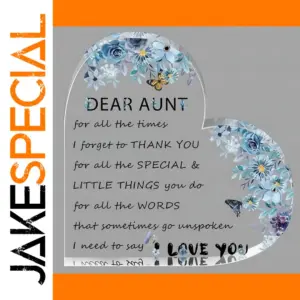 Acrylic Heart Plaque for Aunt