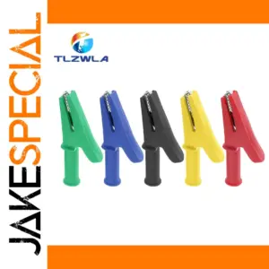 Insulated Alligator Clips Set 56mm, 30A, 5 Colors