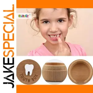 Elegant Natural Wood Baby Tooth Keepsake Box