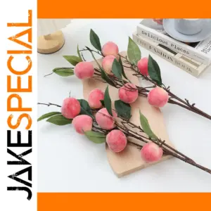 Artificial Peach Branch for Home Decor