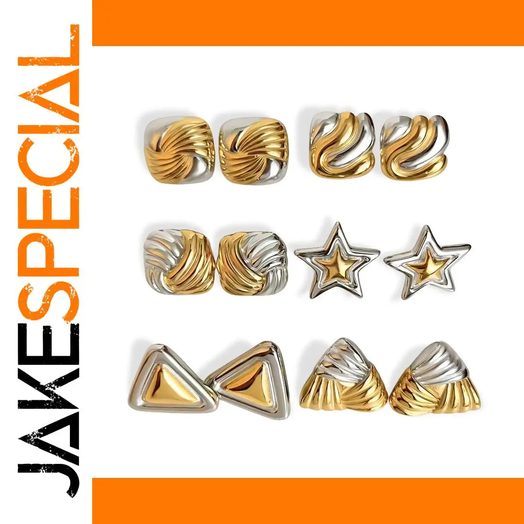 Modern Stainless Steel Geometric Earrings 1 Modern Stainless Steel Geometric Earrings