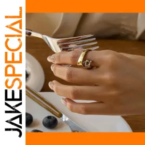 Minimalist Stainless Steel Gold & Silver Ring Set