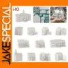 HO Scale White Model House Kit for Scenic Layouts