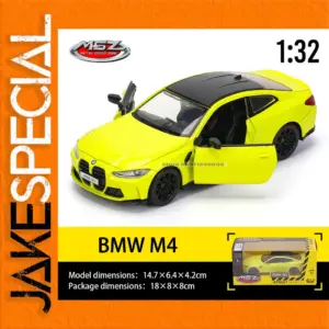 Vibrant Yellow BMW M4 Model 1:32 Scale