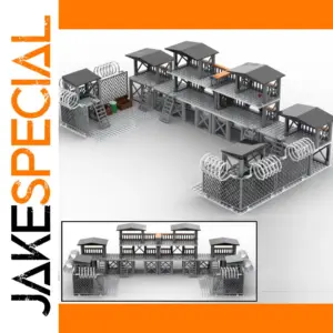 WW2 Military Base Building Blocks Set