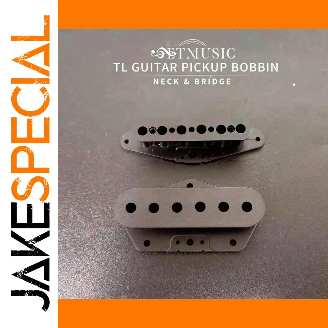 Black TL Guitar Pickup Bobbins Set 1 Black TL Guitar Pickup Bobbins Set