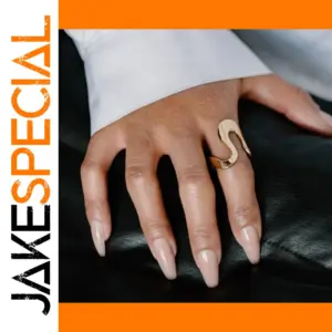 Stainless Steel Twisted Geometric Ring