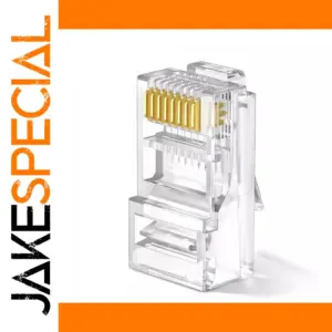 Transparent RJ45 Network Connector Modules (20/50/100 pcs)