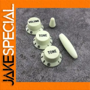 Mint Green Guitar Control Knobs & Switch Tips Set