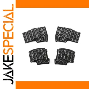 YMDK Silver Electroplated Punk Keycaps for MX