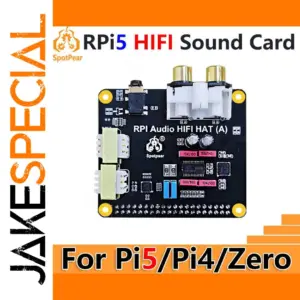Raspberry Pi5 HiFi Audio DAC HAT with PCM5122