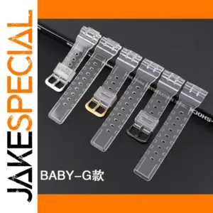 Transparent TPU Watch Strap for BABY-G BA100-130
