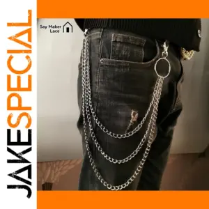 Unisex Metal Waist Chain with Star Pattern