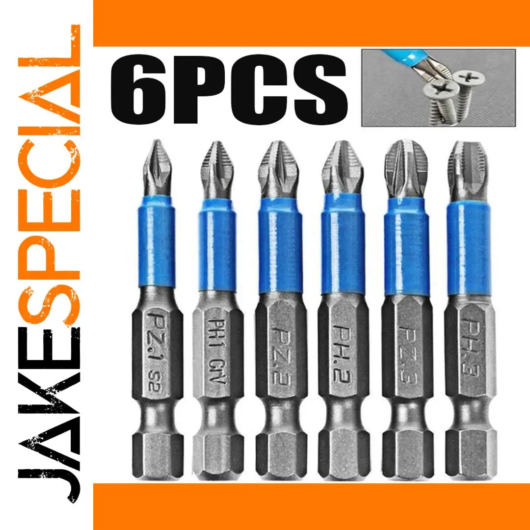 Magnetic Screwdriver Bit Set 6-Piece 50mm 1 Magnetic Screwdriver Bit Set 6-Piece 50mm